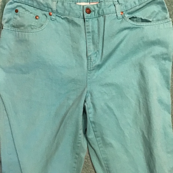 💚3/$25 Kim Rogers size 12 blue capris - Picture 2 of 13